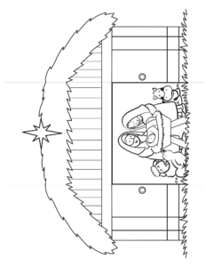 Nacimiento de Jesús en manualidades.